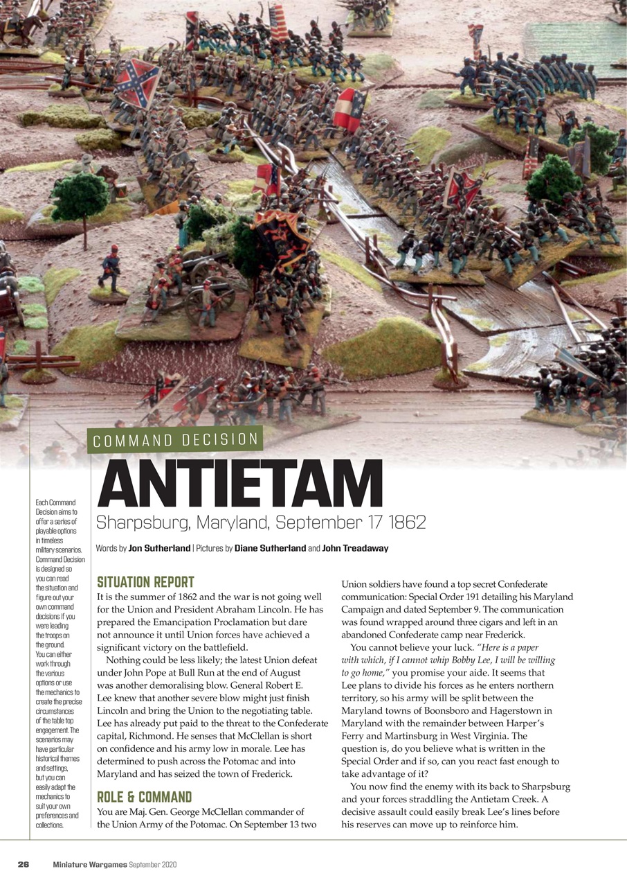 Miniature Wargames Preview Pages