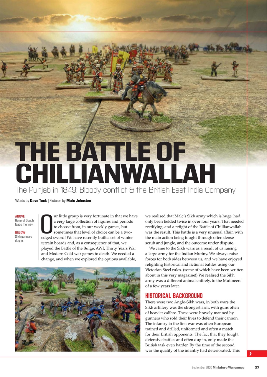 Miniature Wargames Preview Pages