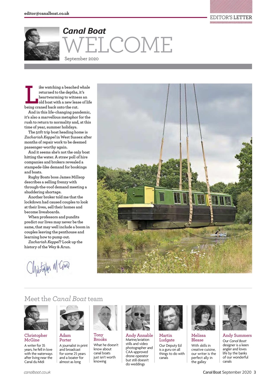 Canal Boat Preview Pages