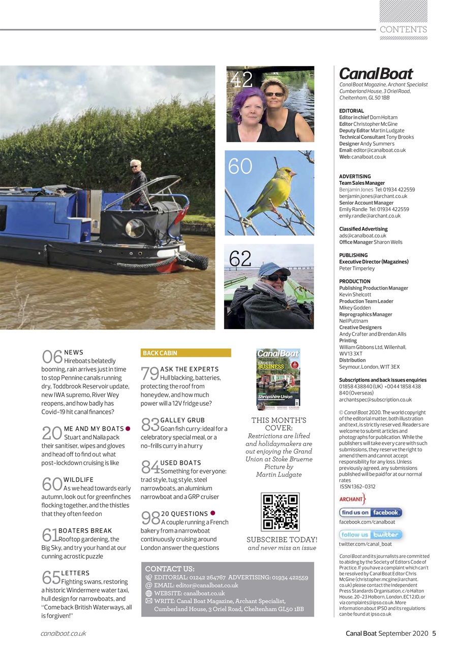 Canal Boat Preview Pages