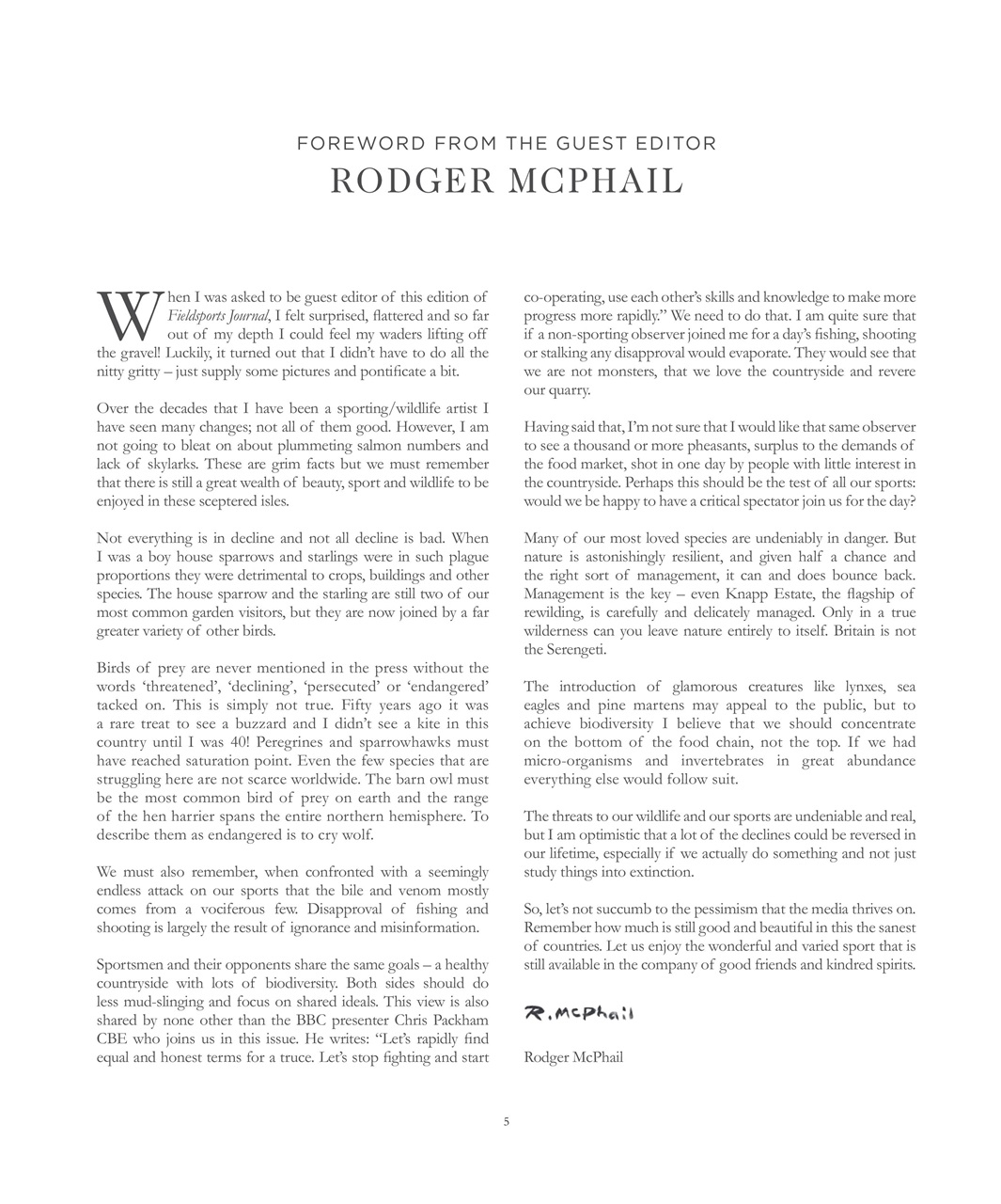 Fieldsports Journal Preview Pages