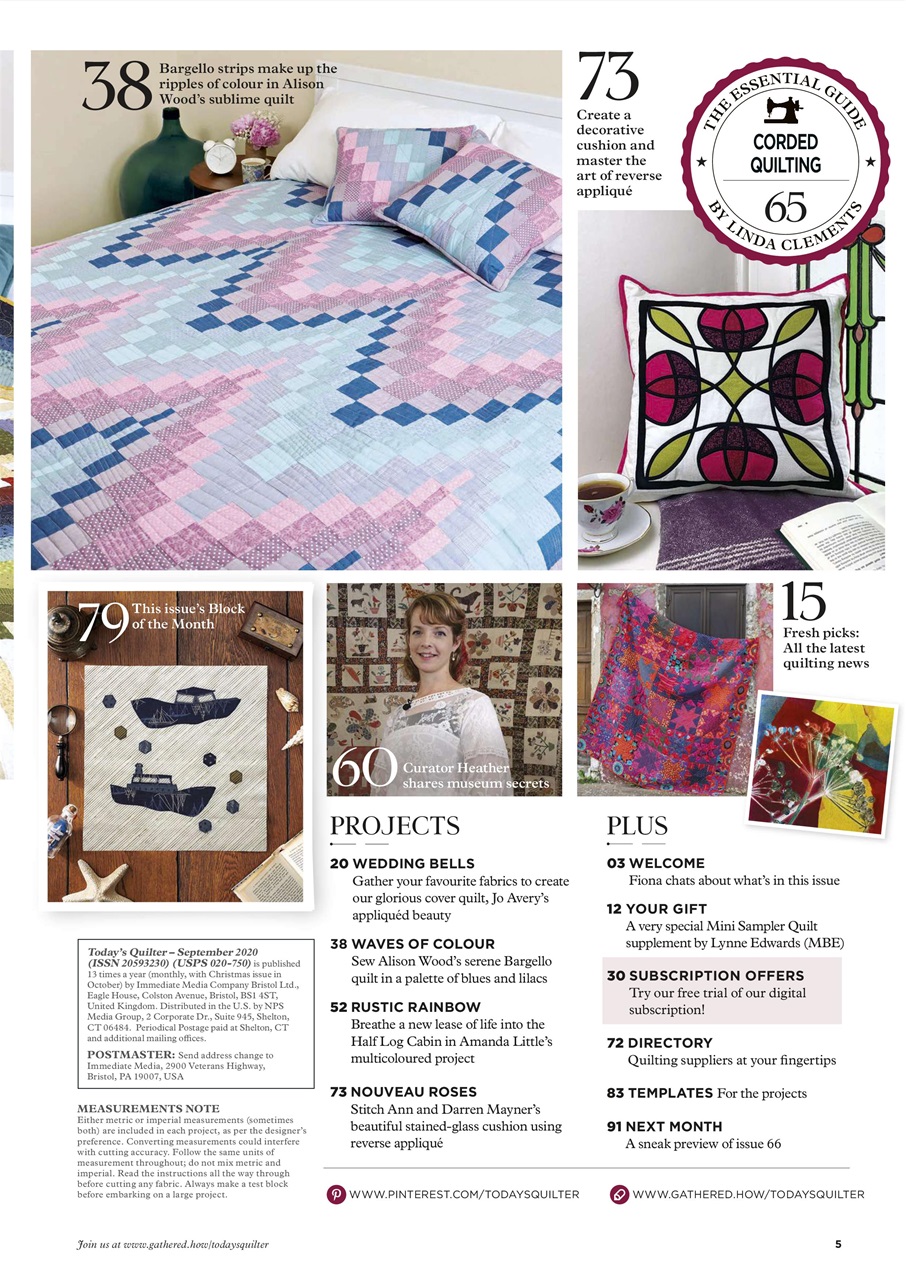 Today’s Quilter Preview Pages