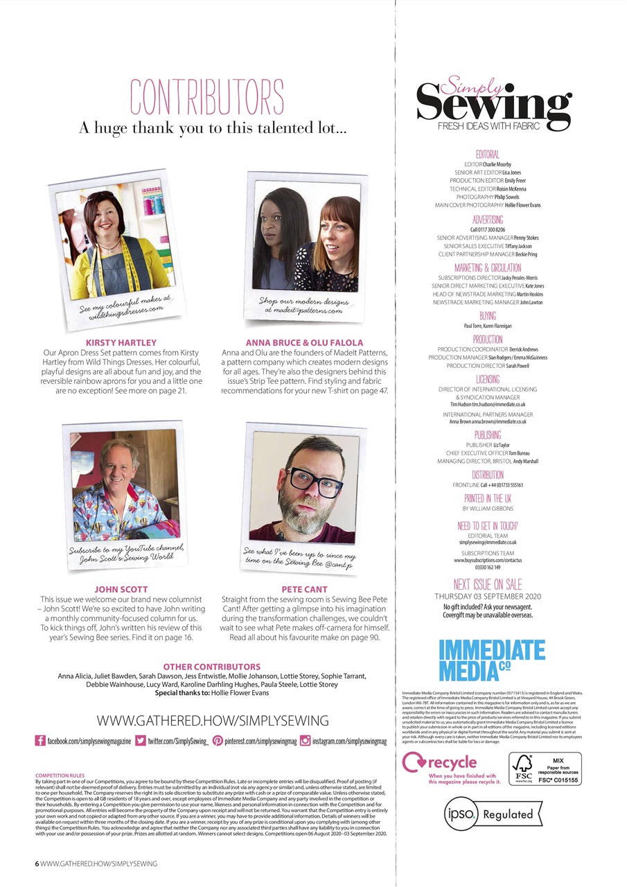 Simply Sewing Preview Pages