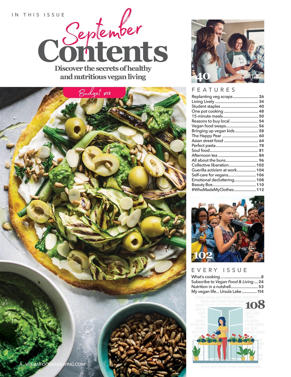 Vegan Food & Living Magazine Preview Pages