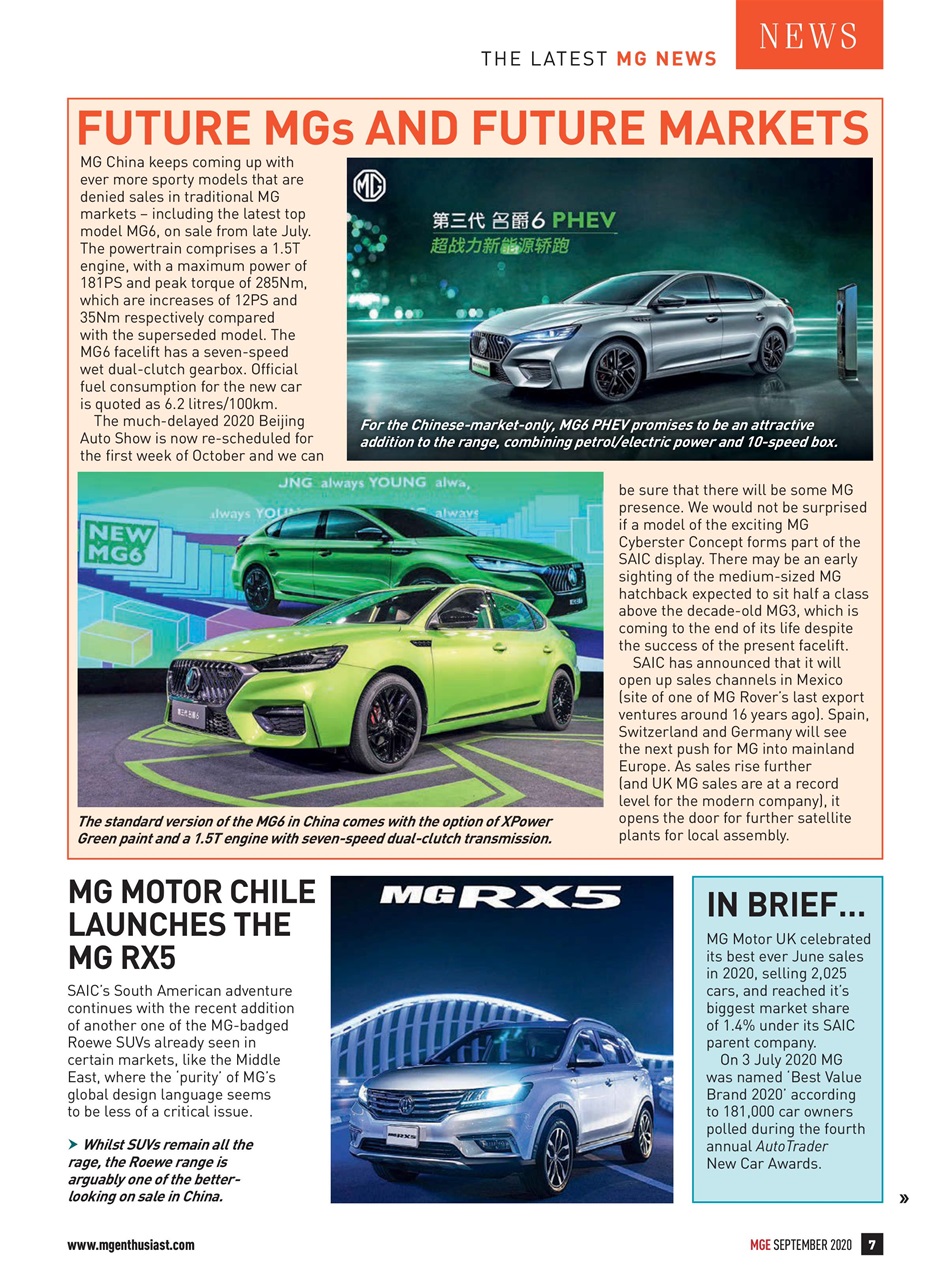 MG Enthusiast Preview Pages