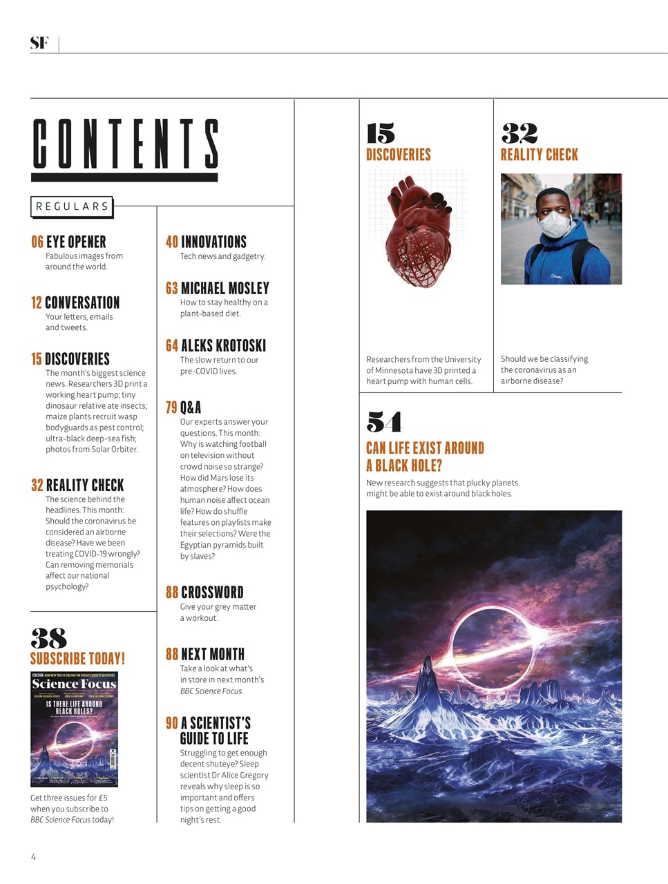 BBC Science Focus Magazine Preview Pages