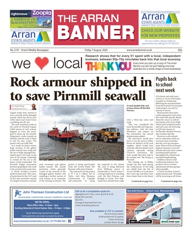 Arran Banner issue 8th August 2020