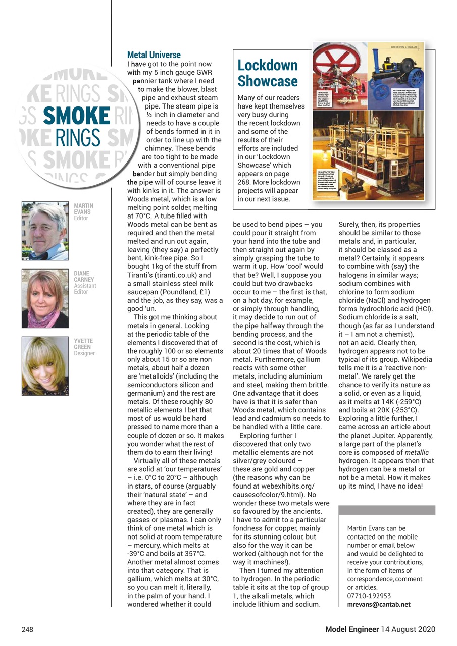 Model Engineer Preview Pages