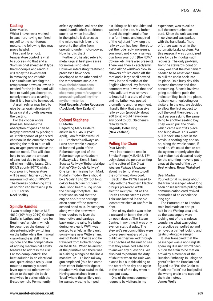 Model Engineer Preview Pages