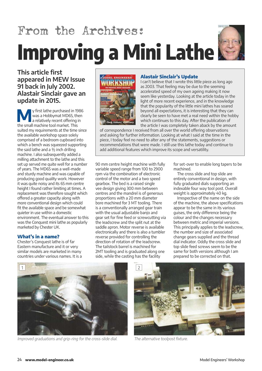 Model Engineer & Workshop Magazine Preview Pages
