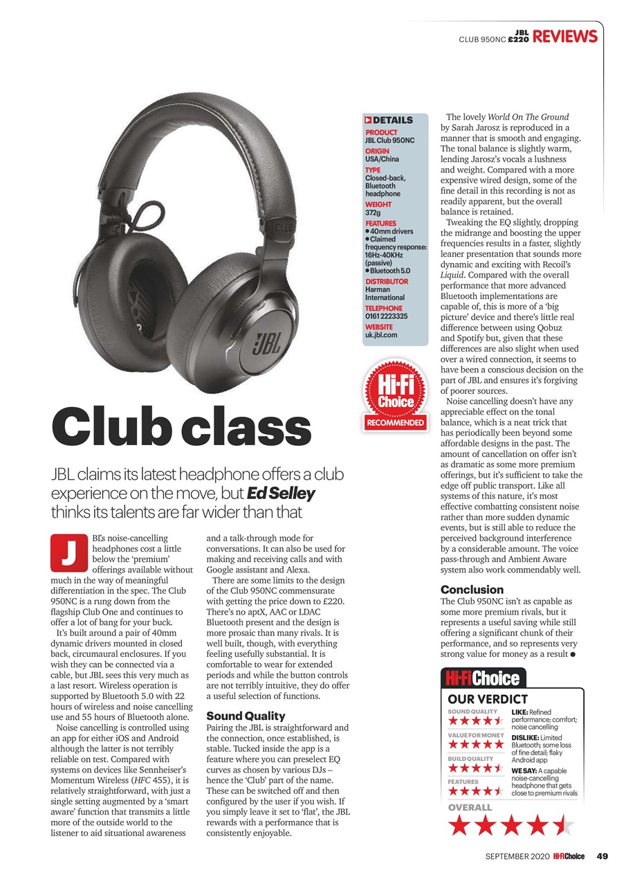 Hi-Fi Choice Preview Pages