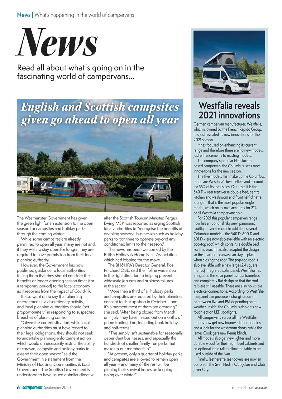 Campervan Preview Pages