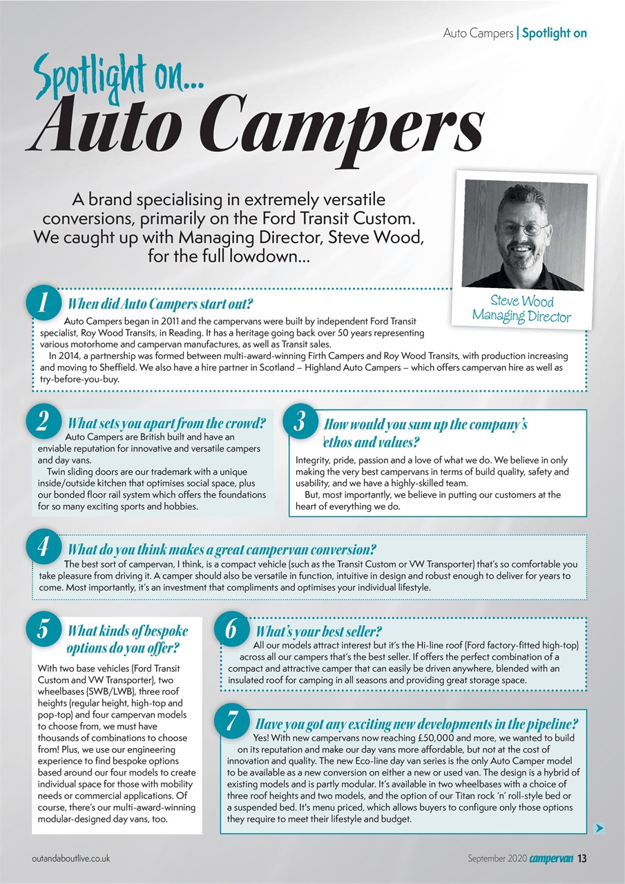 Campervan Preview Pages