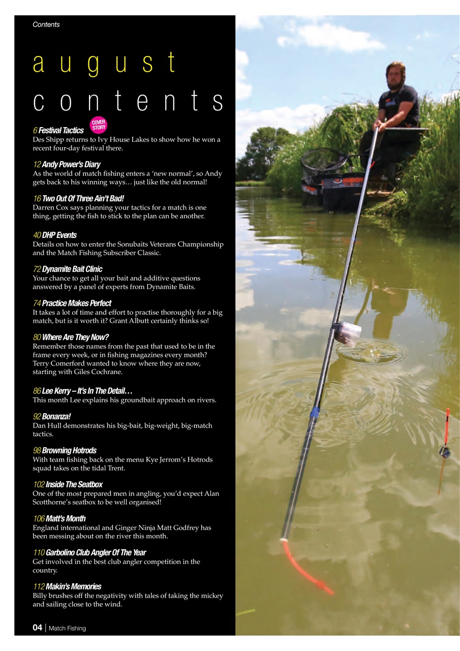Match Fishing Preview Pages