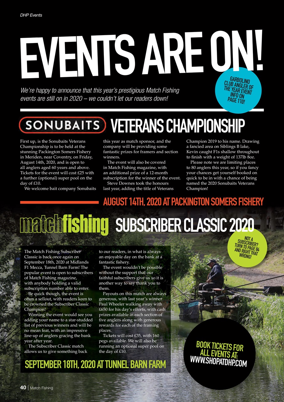 Match Fishing Preview Pages
