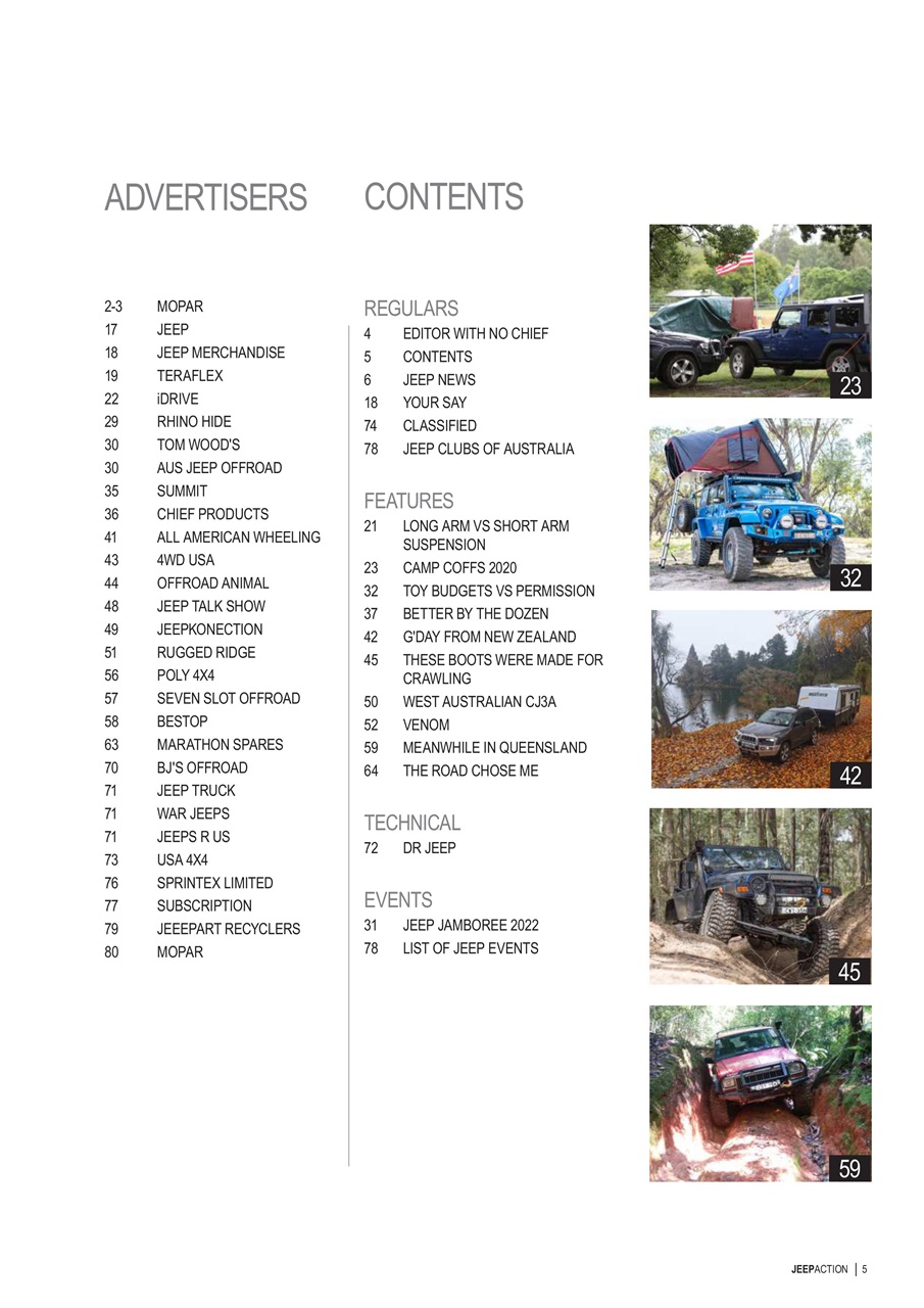 Jeep Action Preview Pages