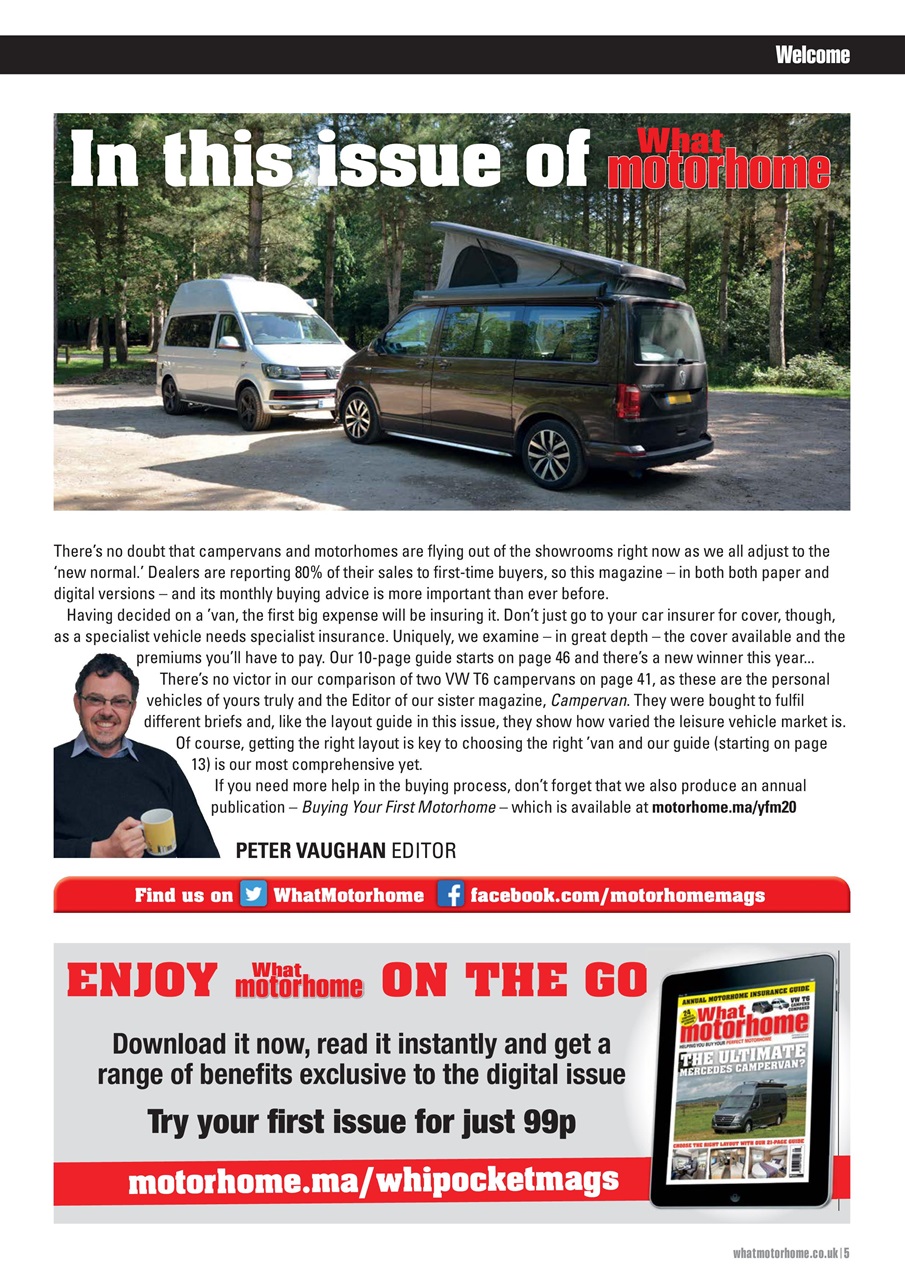 What Motorhome magazine Preview Pages