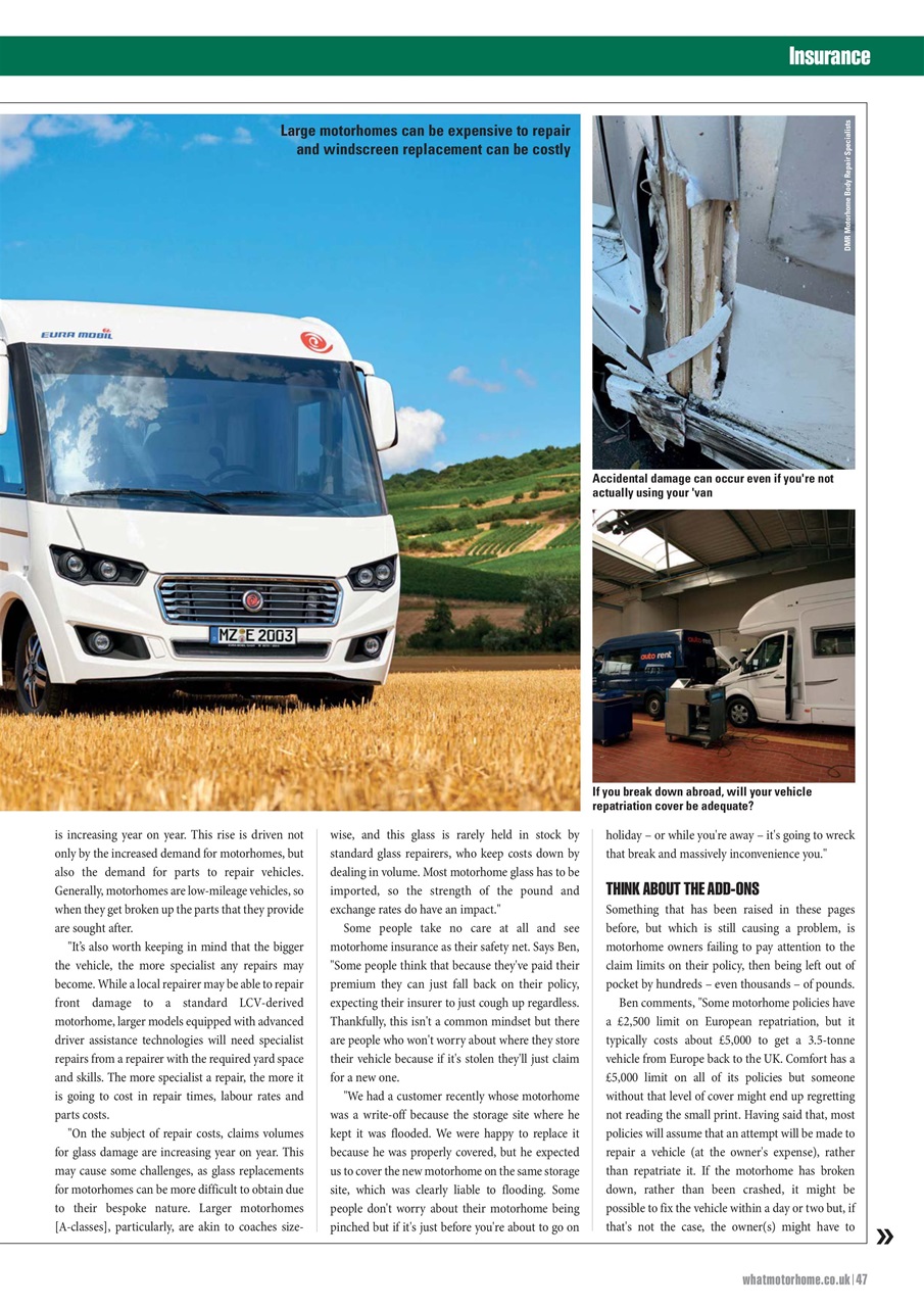 What Motorhome magazine Preview Pages