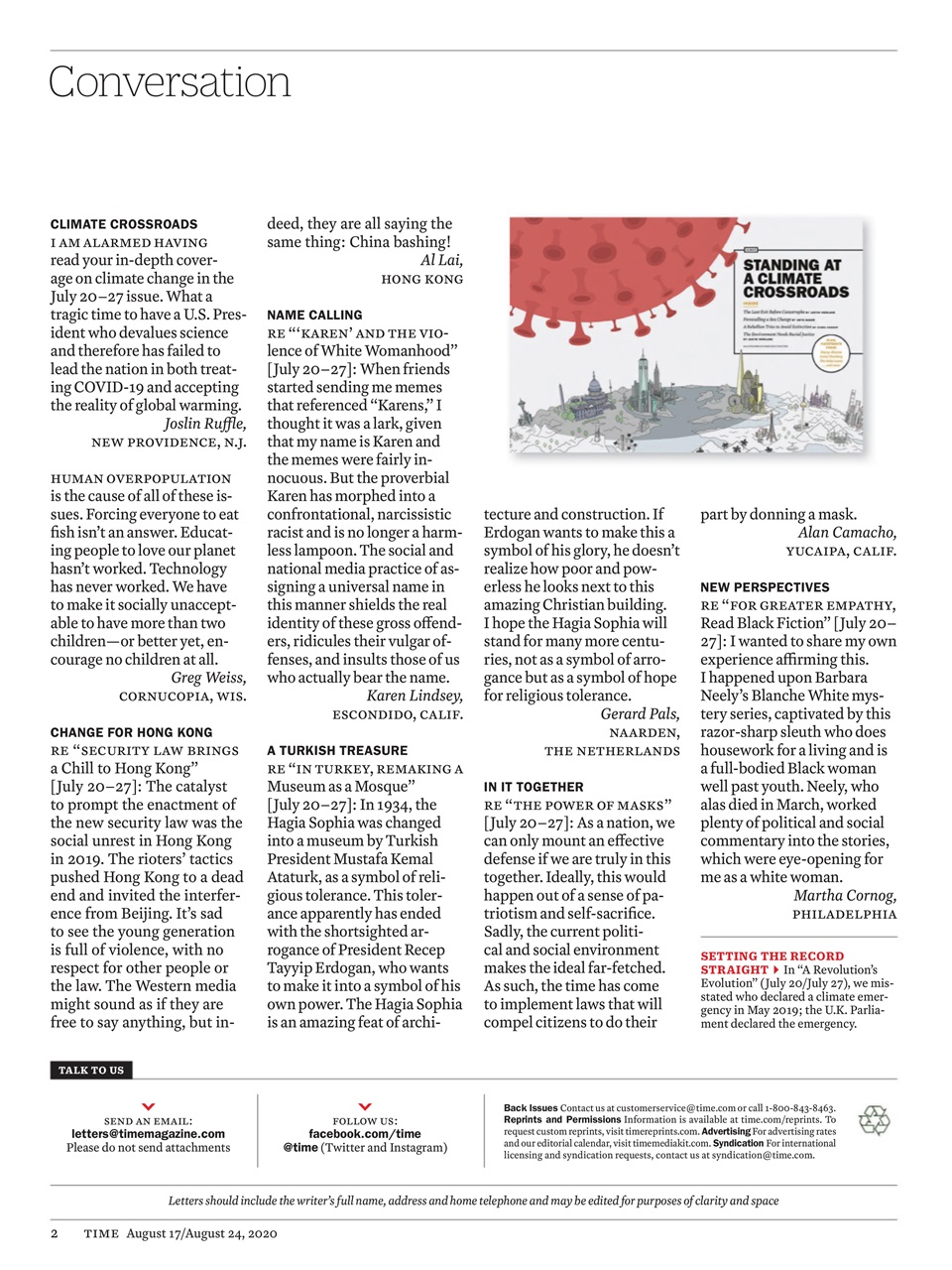 TIME Magazine Europe Preview Pages