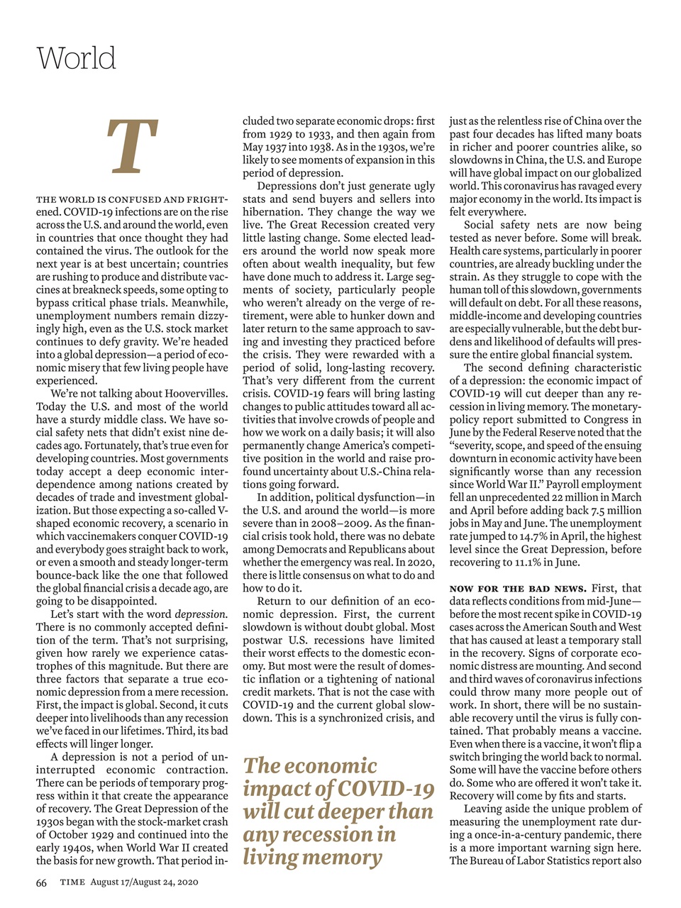 TIME Magazine Europe Preview Pages