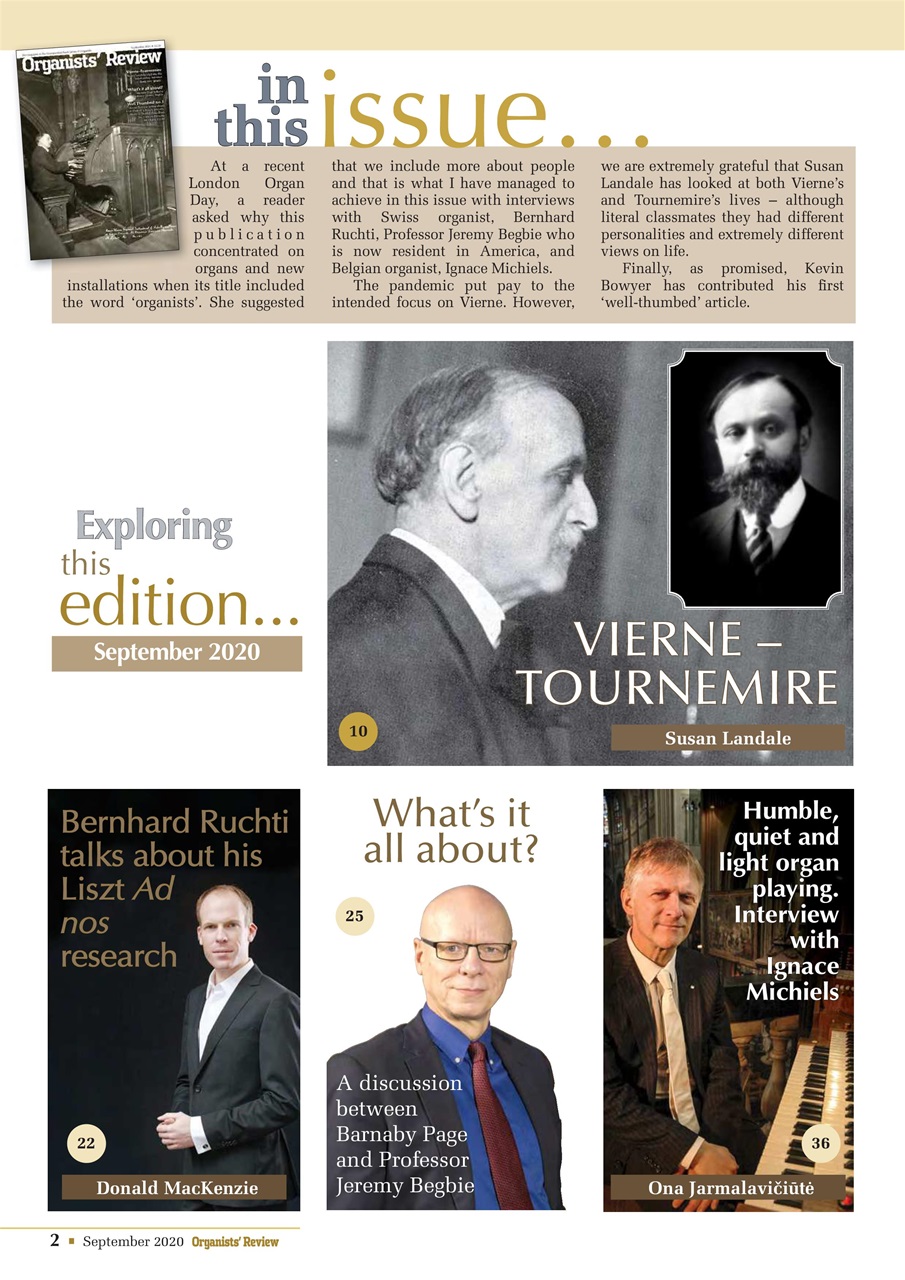 Organists' Review Preview Pages