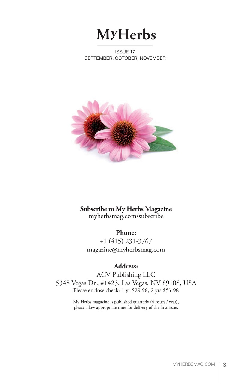 My Herbs Magazine Preview Pages
