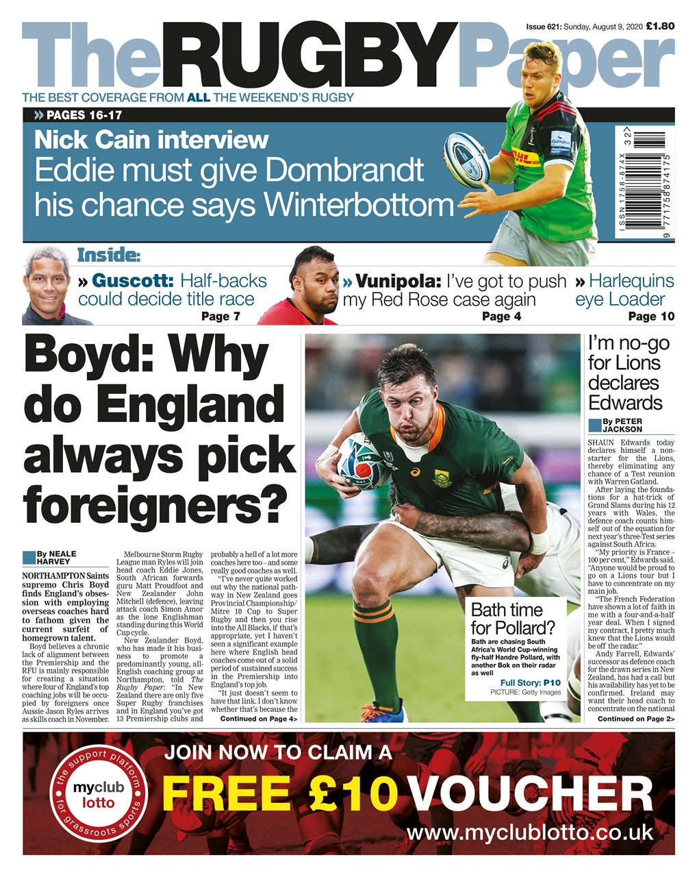 The Rugby Paper Preview Pages