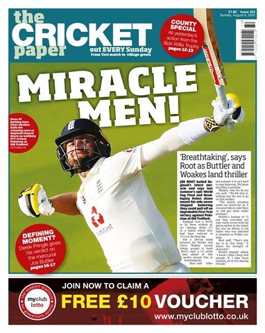 The Cricket Paper issue 9th August 2020