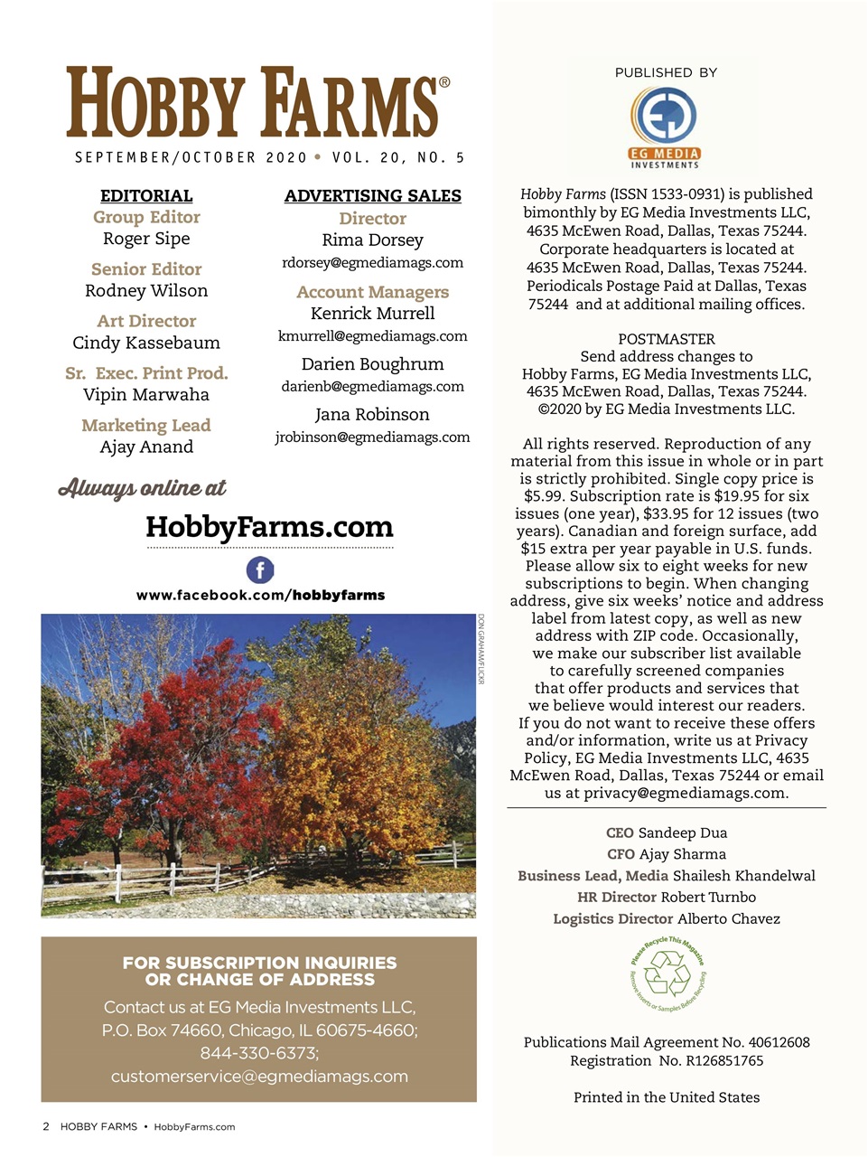 Hobby Farms Magazine Preview Pages