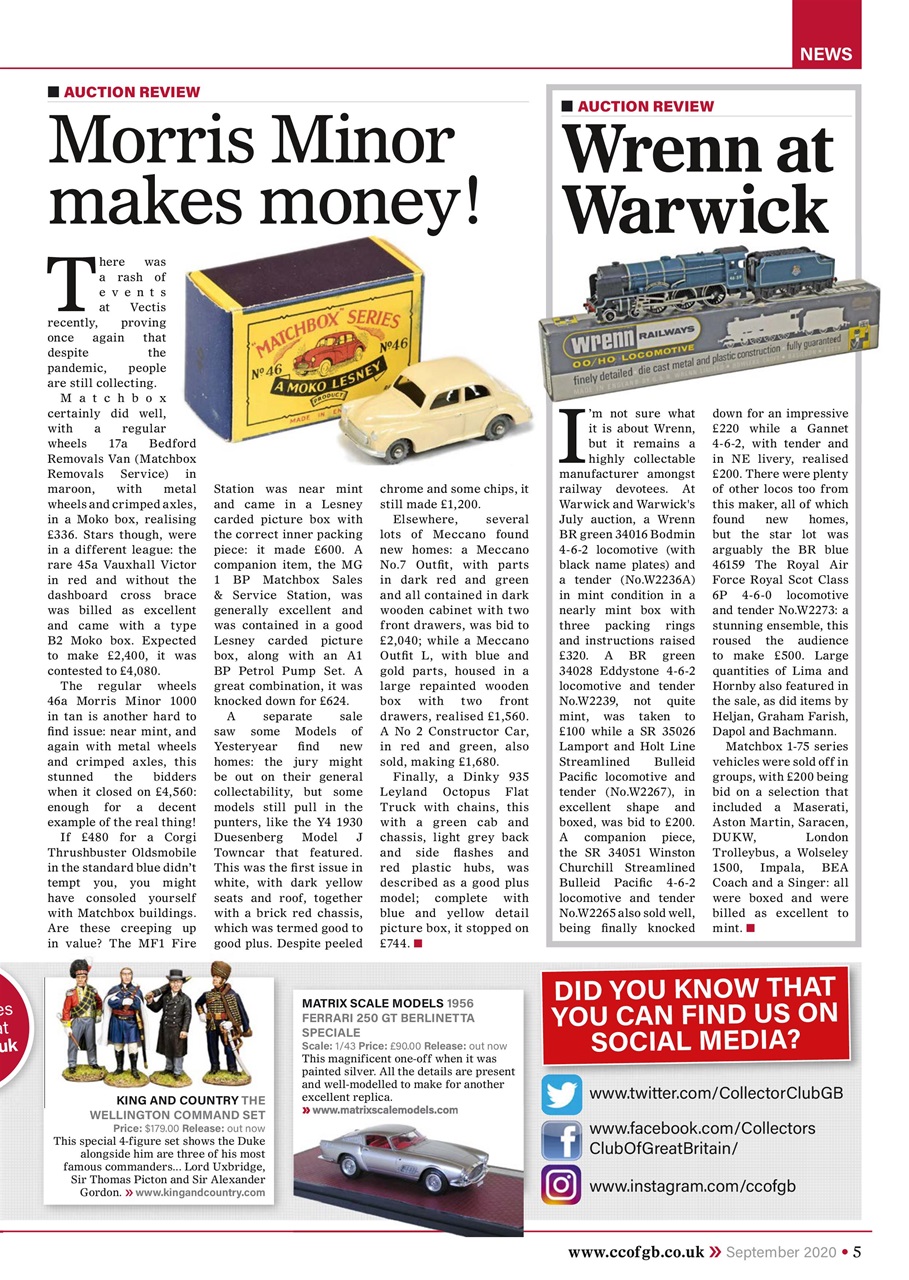 Collectors Gazette Preview Pages