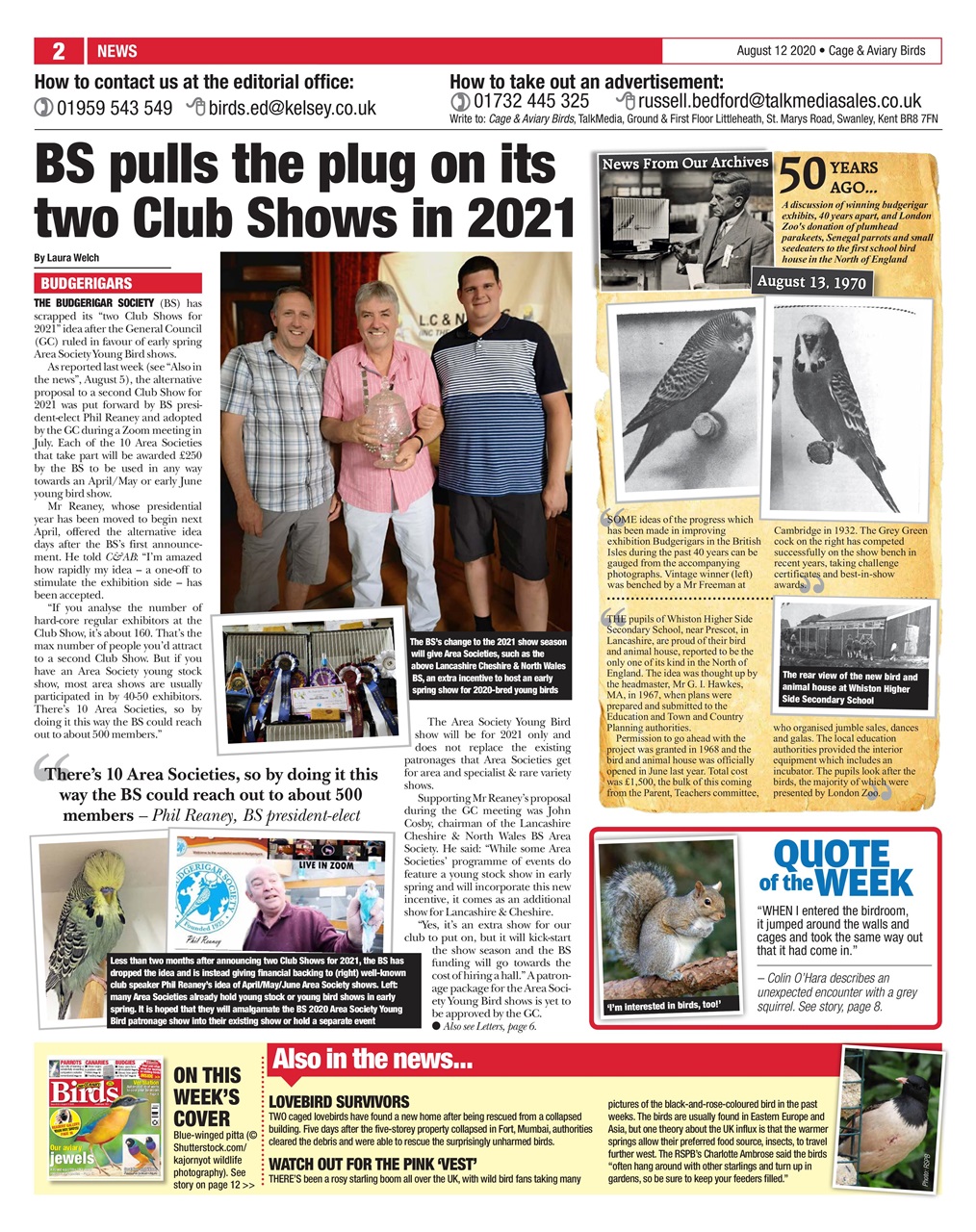 Cage & Aviary Birds Preview Pages