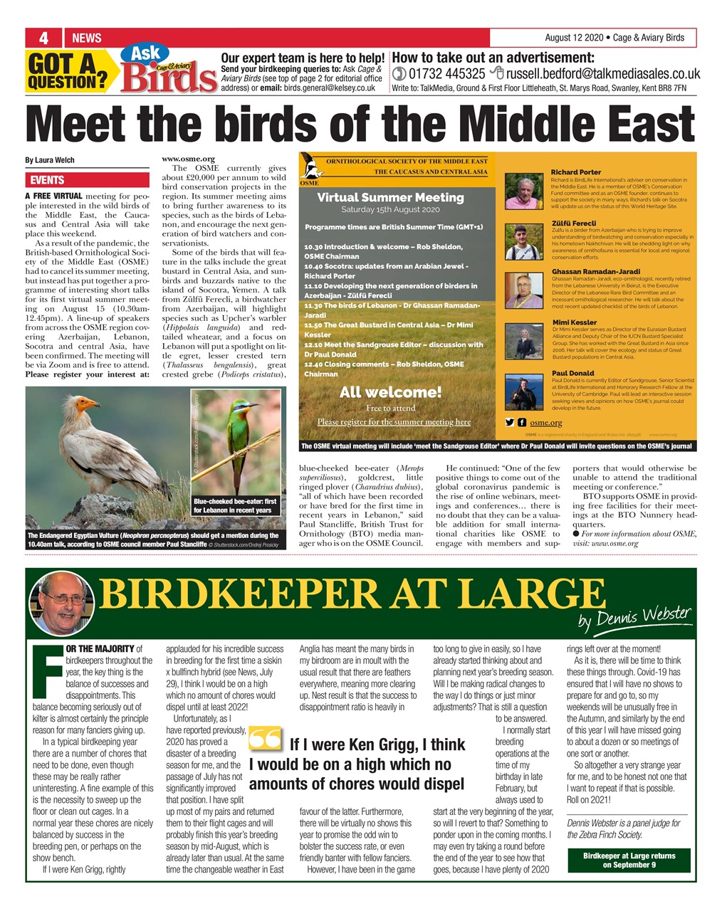 Cage & Aviary Birds Preview Pages