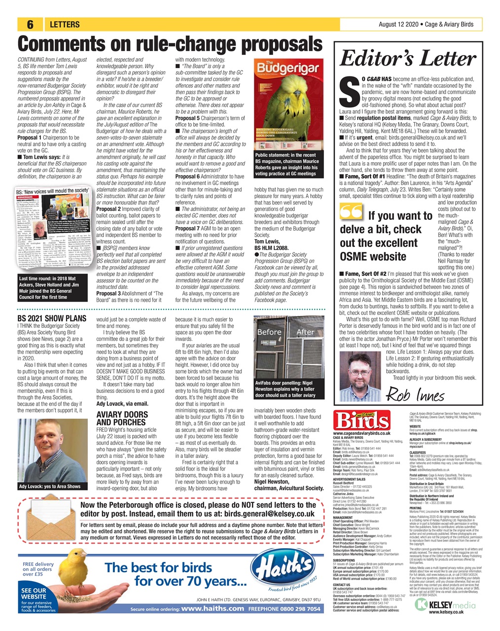 Cage & Aviary Birds Preview Pages