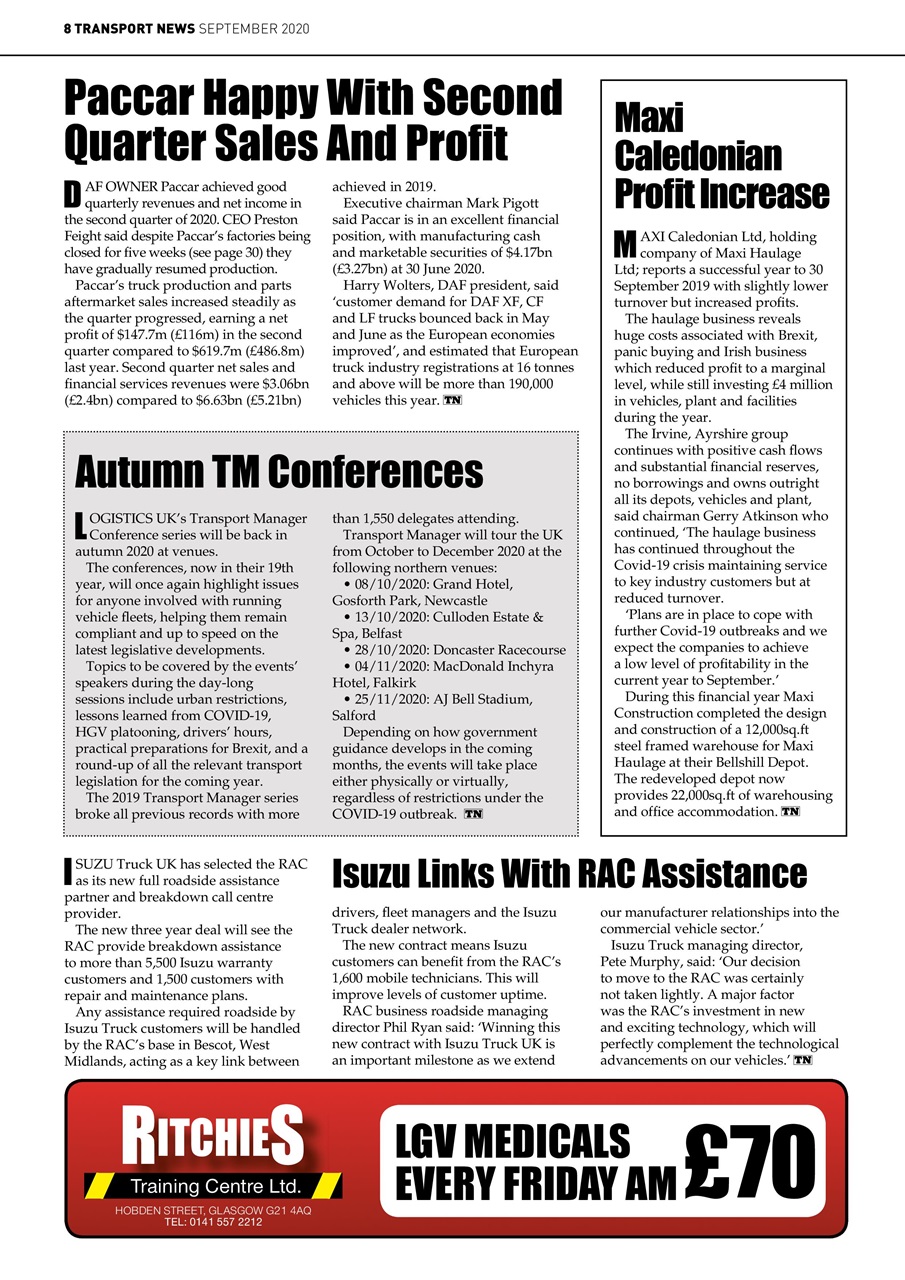Transport News Preview Pages