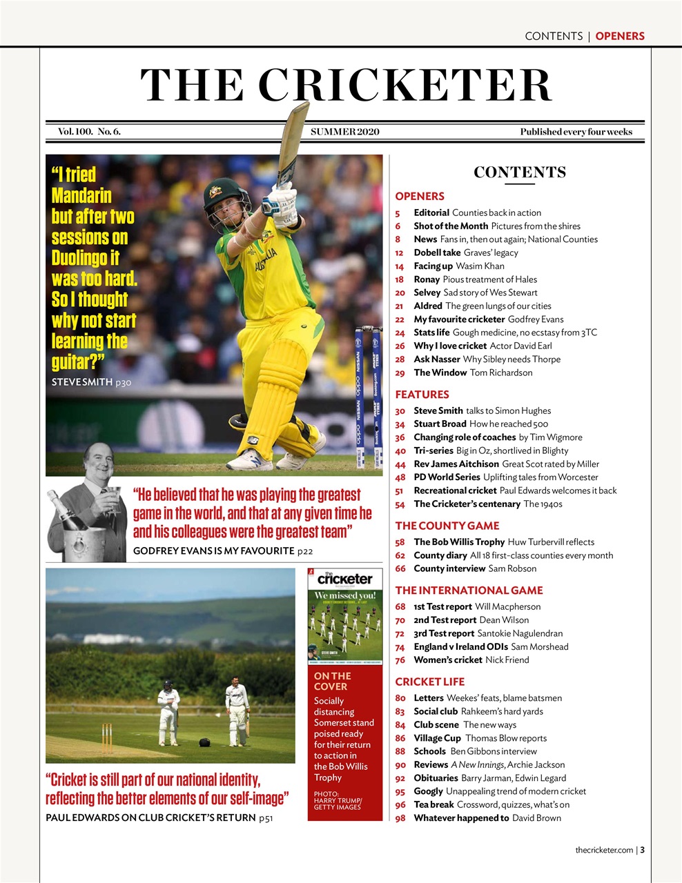 The Cricketer Magazine Preview Pages