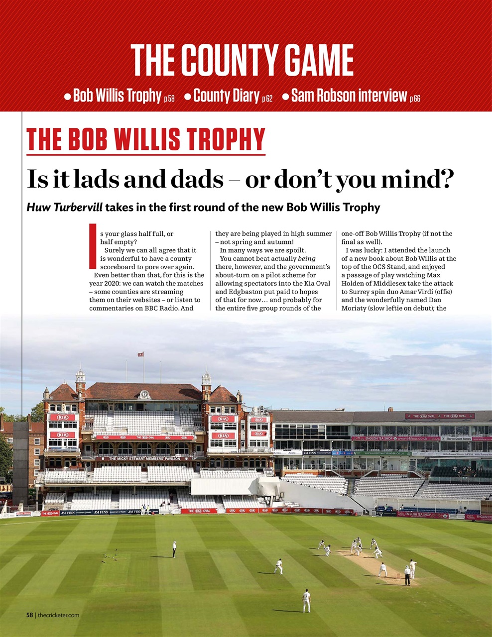 The Cricketer Magazine Preview Pages