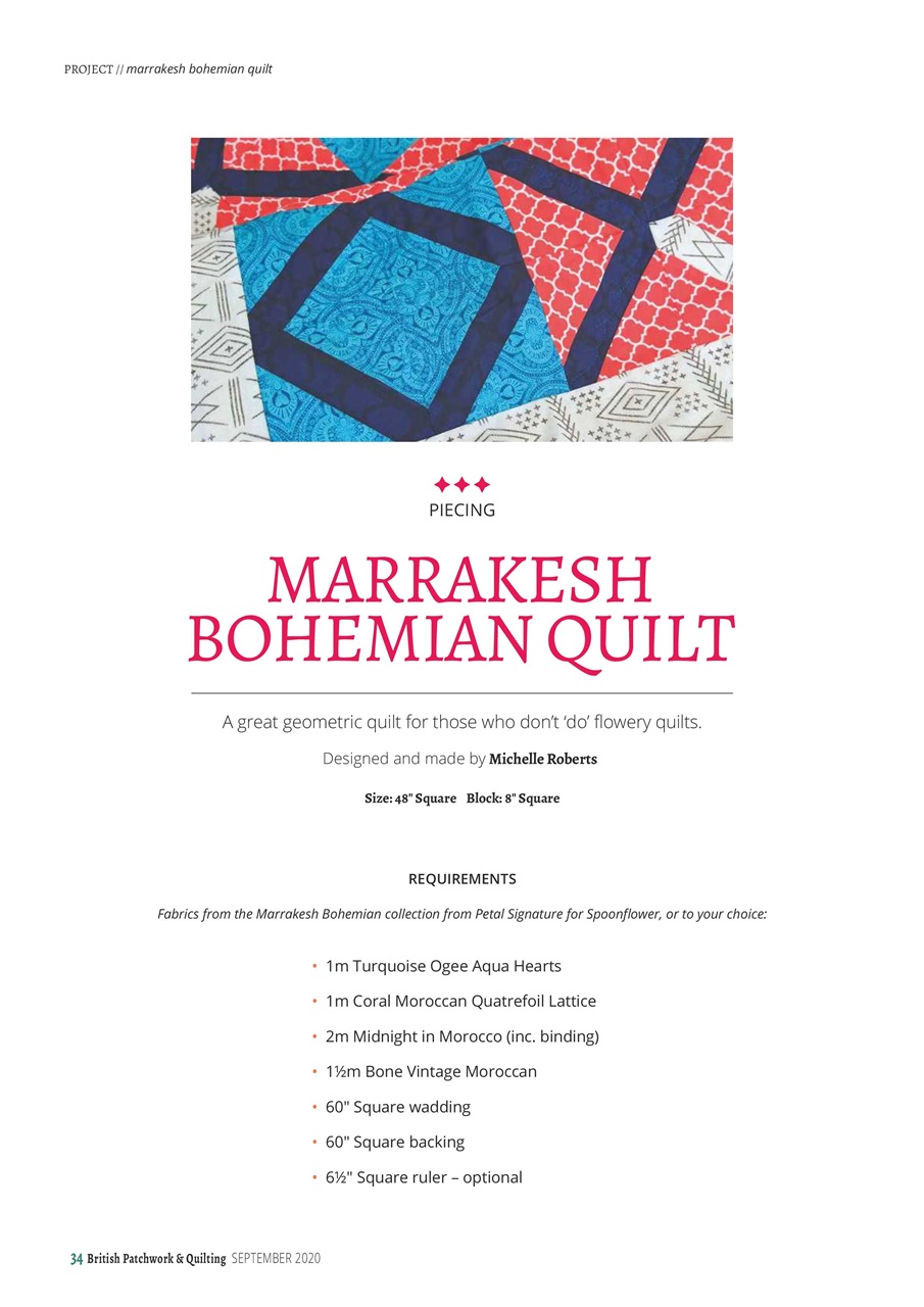 Patchwork and Quilting Preview Pages