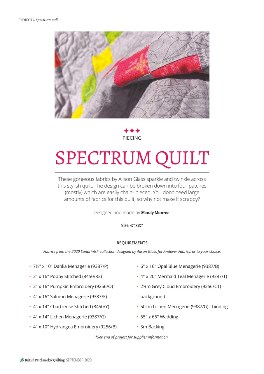 Patchwork and Quilting Preview Pages