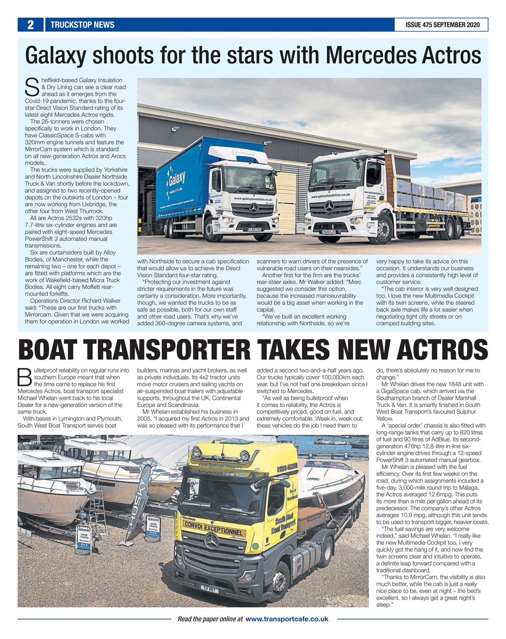 Truckstop News Preview Pages