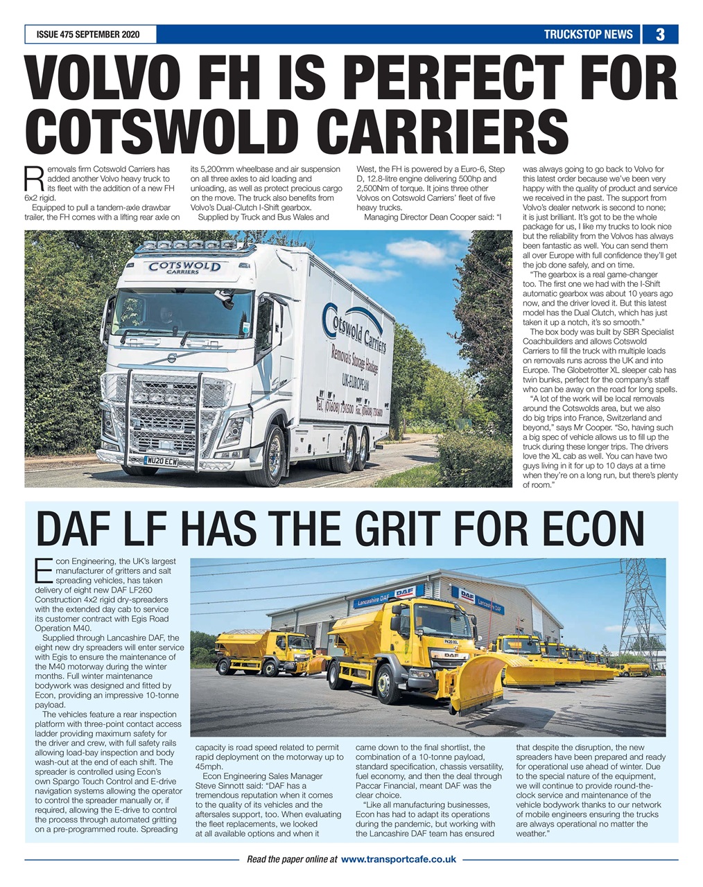 Truckstop News Preview Pages