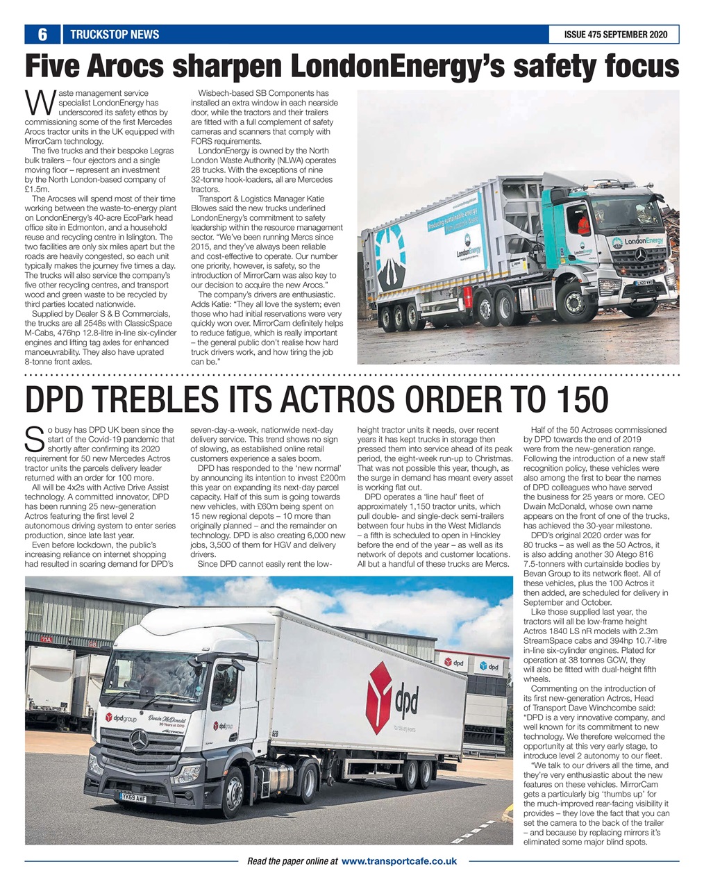 Truckstop News Preview Pages