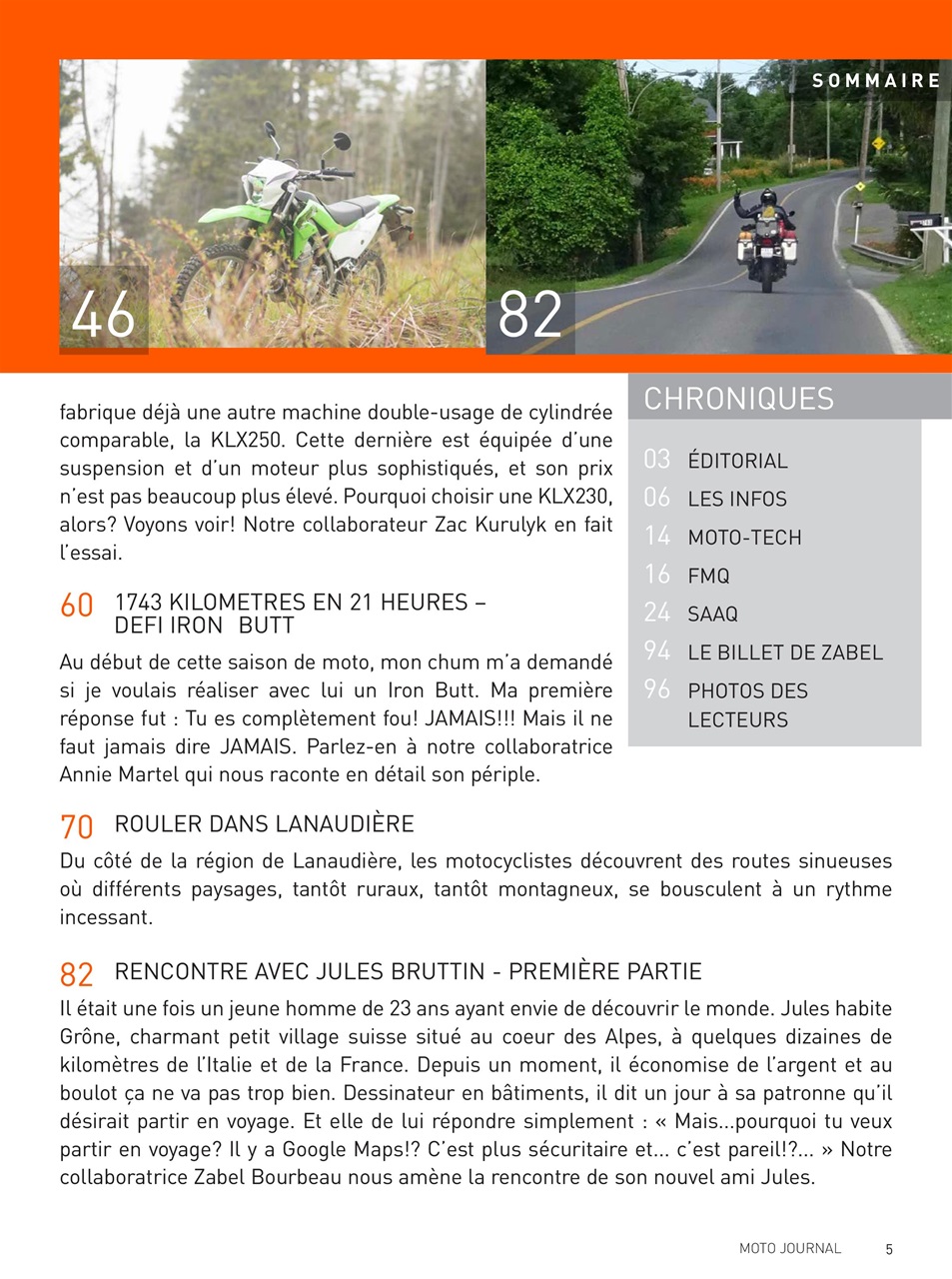 Moto Journal Preview Pages