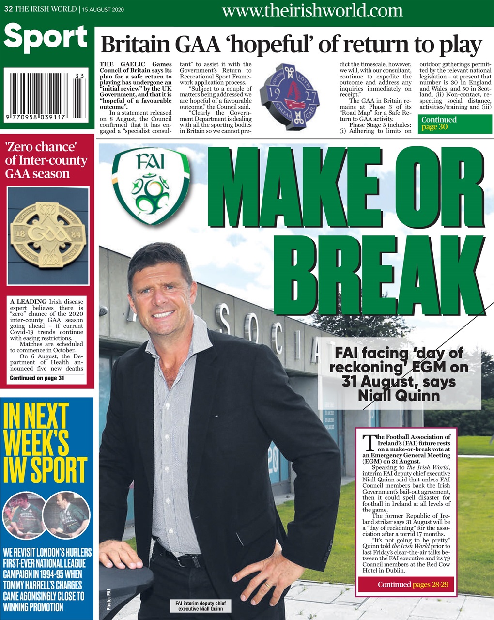 Irish World Preview Pages