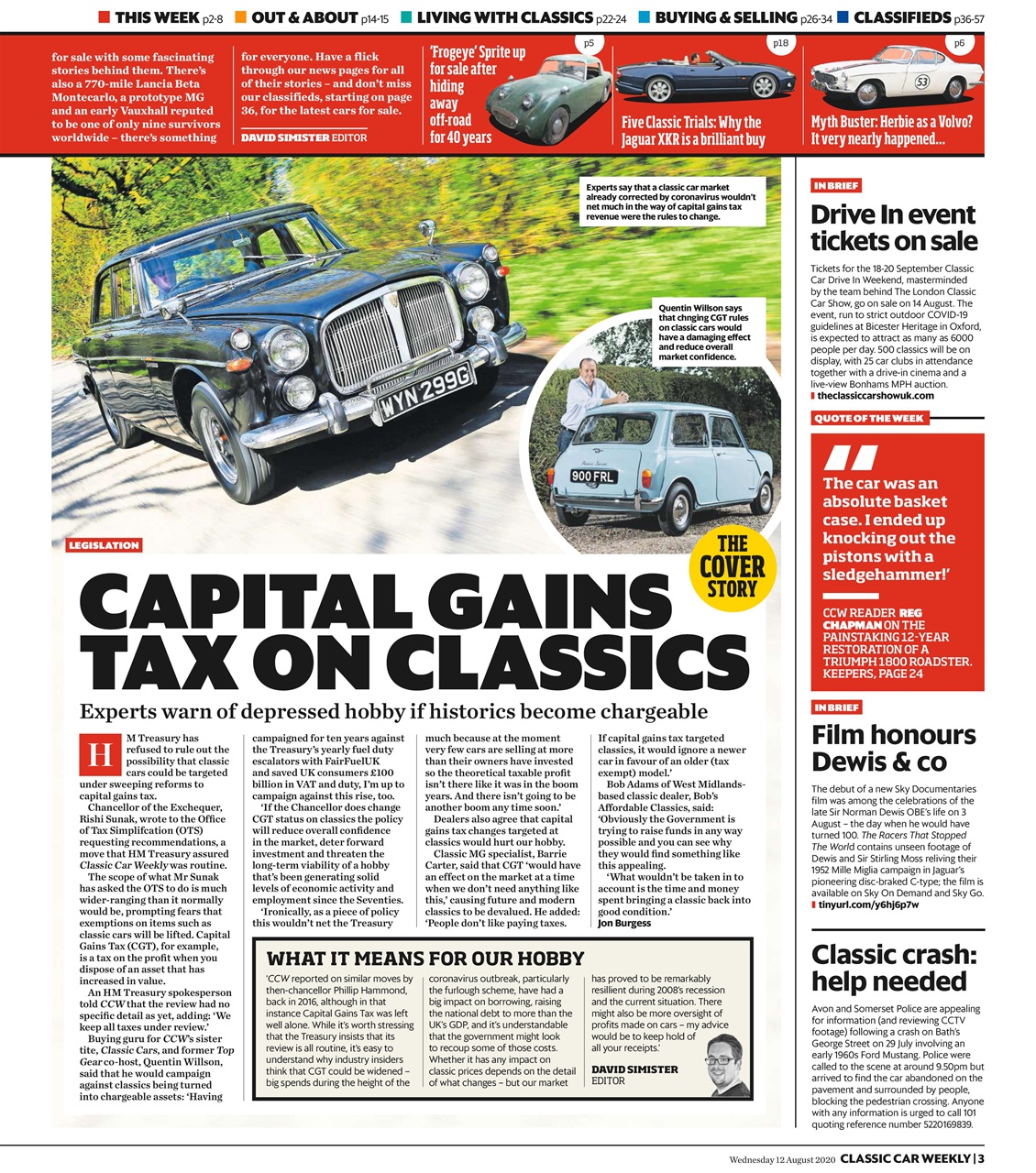 Classic Car Weekly Preview Pages