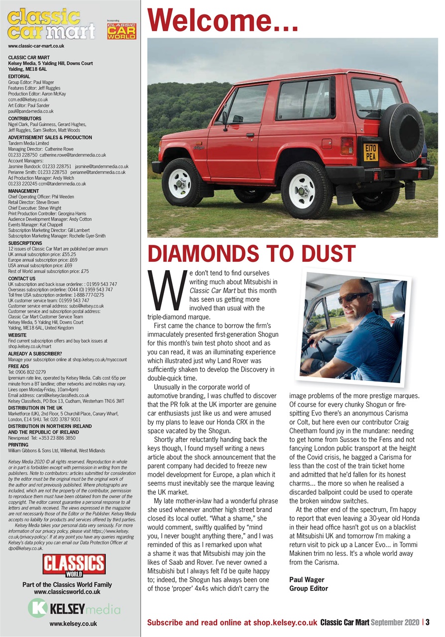 Classic Car Mart Preview Pages
