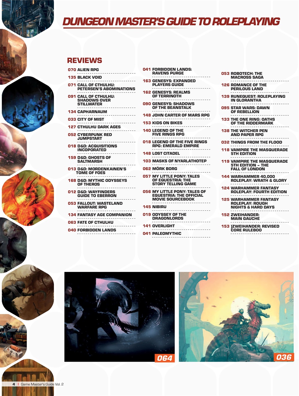 Game Master's Guide Preview Pages