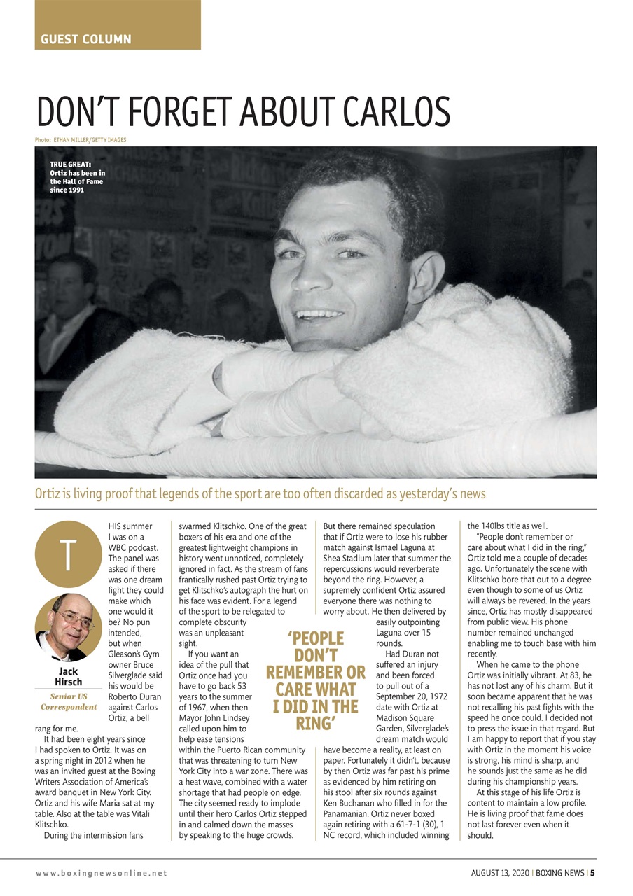 Boxing News Preview Pages