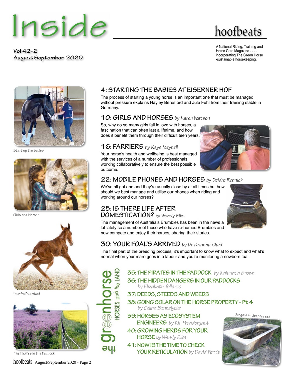 Hoofbeats Preview Pages