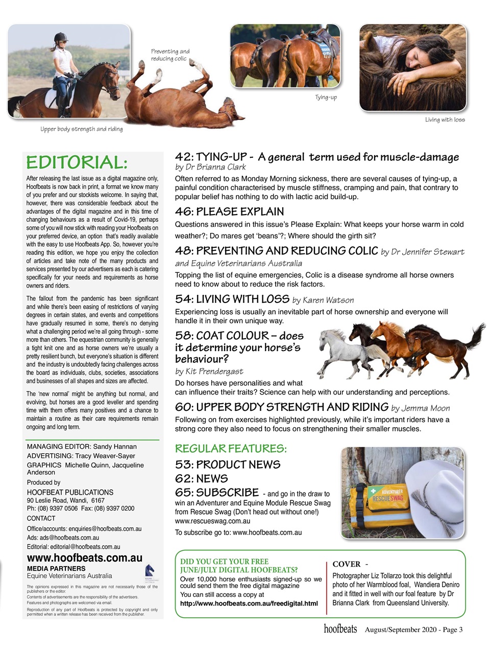 Hoofbeats Preview Pages