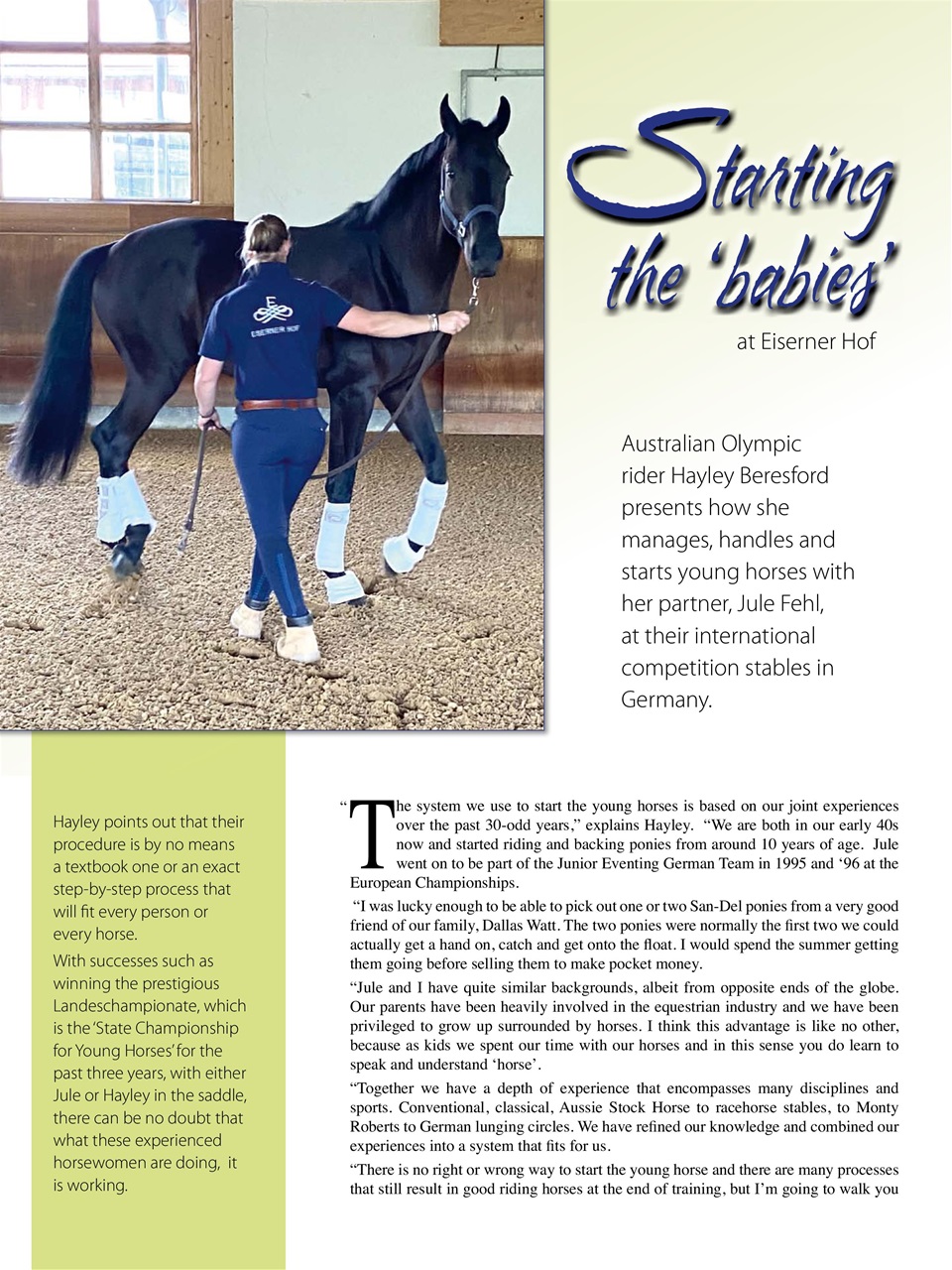 Hoofbeats Preview Pages